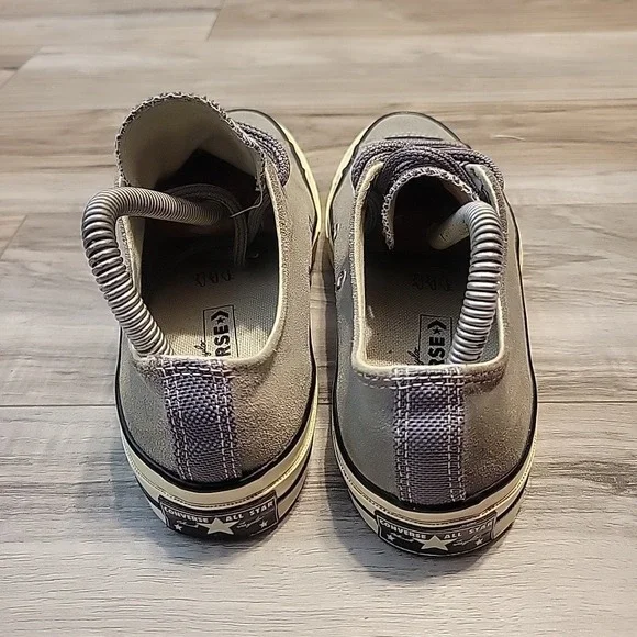 Converse All Star Canvas Sneakers  Size 5.5 Mens 7.5 Womens  Gray Suede #162376C - Picture 4 of 9